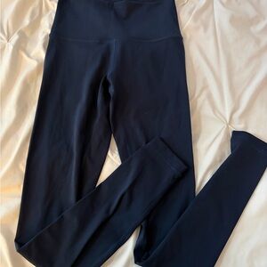 Lululemon Wunder Train High-Waisted Navy Leggings
